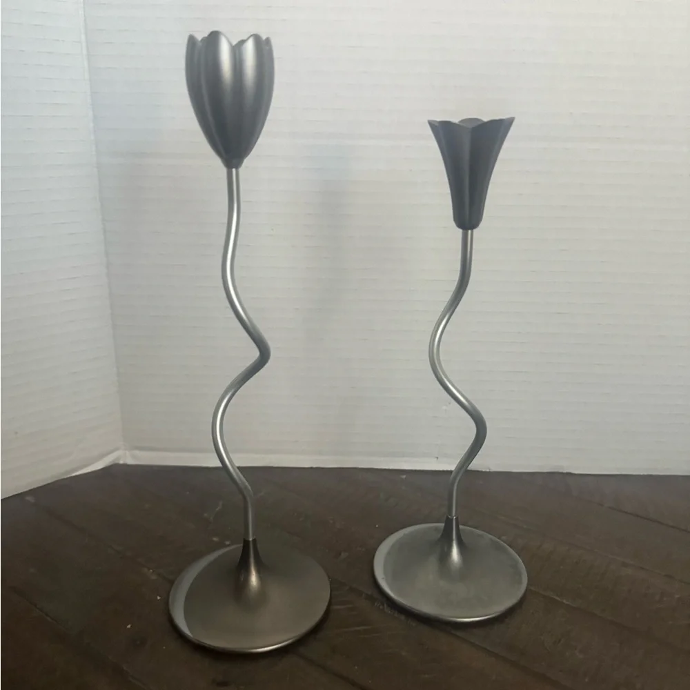 Partylite Silver Candle Holders - Picture 1 of 5
